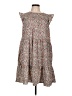Hayden 100% Polyester Print Gray Casual Dress Size L - photo 1