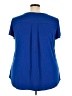 Roz & Ali Blue Short Sleeve Top Size 3X - photo 2
