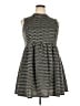 Xhilaration Houndstooth Black Casual Dress Size XXL - photo 1