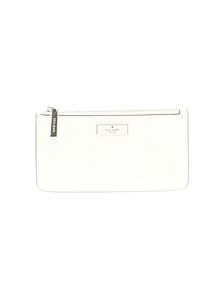Pre-owned Kate Spade New York Leather Wallet In White