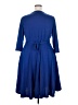 Nemidor 100% Polyester Solid Blue Casual Dress Size 3XL - photo 2