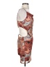 Blanc Paisley Orange Cocktail Dress Size S - photo 4