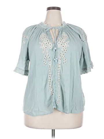 Chelsea & Theodore Short Sleeve Blouse (view 1)