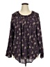 Chaps Purple Long Sleeve Blouse Size 3X - photo 1