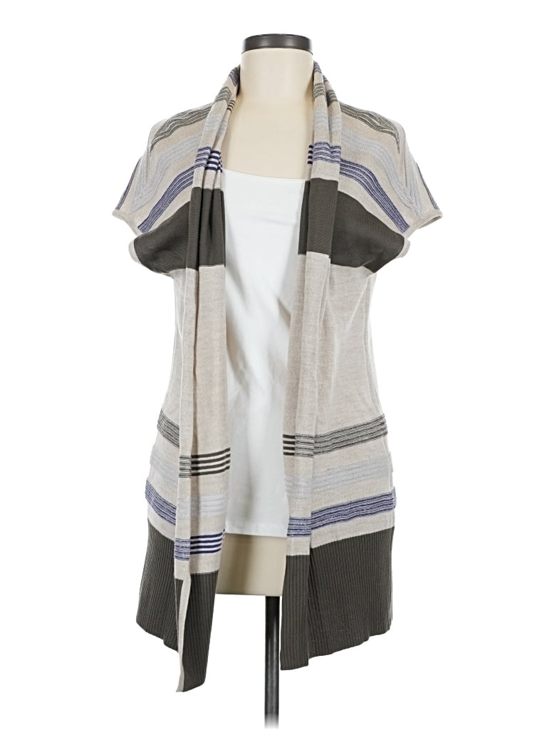 Pre-owned St John Cardigan Sweater In Gray