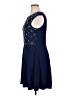 Chetta B Argyle Blue Cocktail Dress Size 14 - photo 5