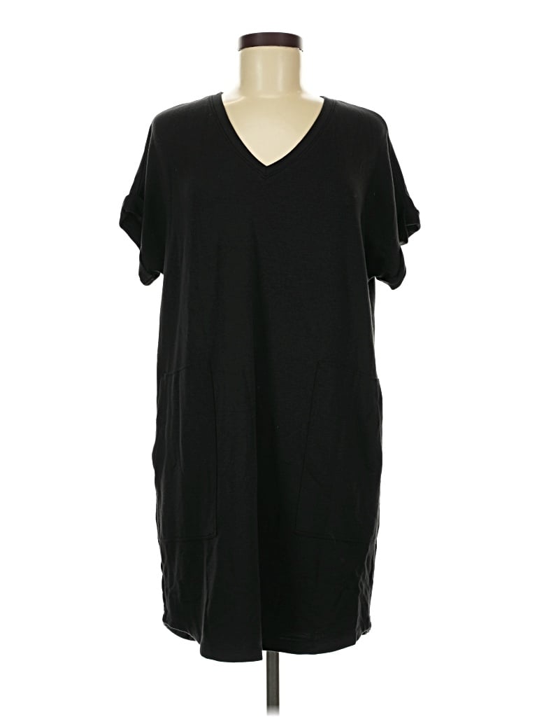 Pre-owned Lou & Grey Casual Dress In Black