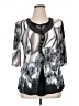 Appointments Gray 3/4 Sleeve Blouse Size XL - photo 1