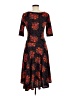 Lularoe Floral Black Cocktail Dress Size M - photo 2