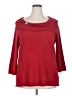 Briggs 100% Polyester Red 3/4 Sleeve Top Size 2X - photo 1