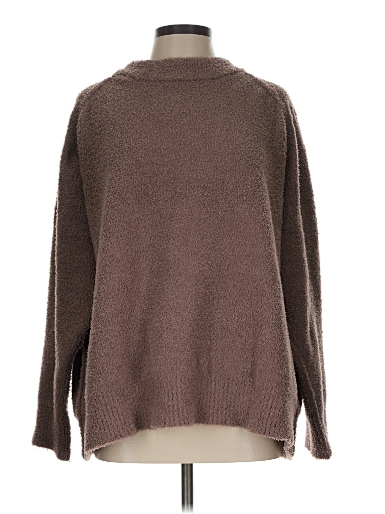 Pre-owned Assorted Brands Fleece Jacket In Brown