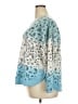Democracy Print Blue Pullover Sweater Size 2X - photo 5