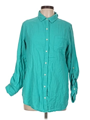 St. John's Bay Long Sleeve Button-Down Shirt (view 1)