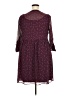 Torrid 100% Polyester Burgundy Casual Dress Size 2X Plus (2) - photo 2