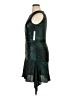 DKNY 100% Polyester Metallic Green Cocktail Dress Size 10 - photo 5