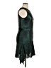 DKNY 100% Polyester Metallic Green Cocktail Dress Size 10 - photo 4