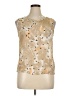 Escada Gold Sleeveless Blouse Size EU 42 / US 12 - photo 1
