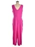 MSK 100% Polyester Solid Pink Jumpsuit Size M - photo 2