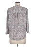 H&M 100% Polyester Gray 3/4 Sleeve Blouse Size M - photo 2