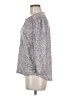 H&M 100% Polyester Gray 3/4 Sleeve Blouse Size M - photo 5