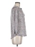 H&M 100% Polyester Gray 3/4 Sleeve Blouse Size M - photo 4