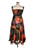 Hutch 100% Recycled Polyester Tropical Orange Cocktail Dress Size L (petite) - photo 2