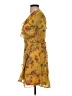 Lush 100% Polyester Floral Yellow Cocktail Dress Size XS - photo 5
