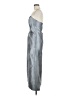 Alfred Sung 100% Polyester Metallic Silver Cocktail Dress Size 8 - photo 5