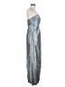Alfred Sung 100% Polyester Metallic Silver Cocktail Dress Size 8 - photo 4