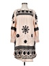 New Romantics 100% Cotton Graphic Tan Casual Dress Size S - photo 1