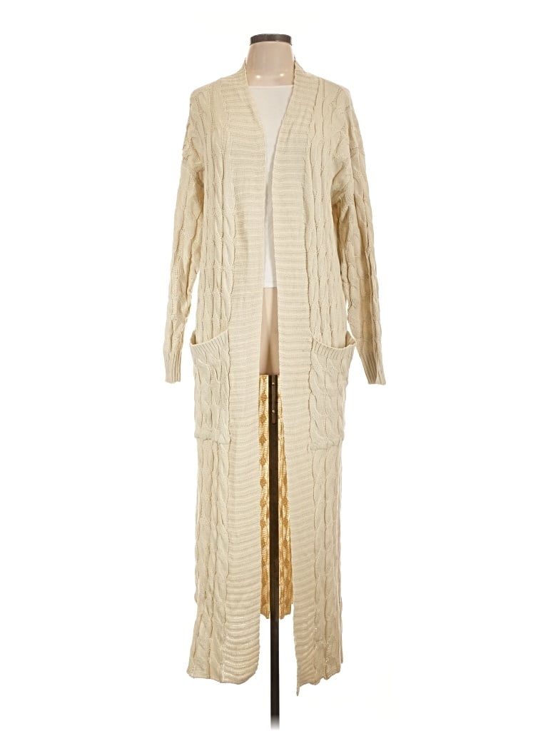 Pre-owned Unbranded Cardigan Sweater In Ivory