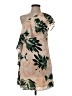 Scripted Tropical Tan Cocktail Dress Size XS - photo 1