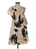 Scripted Tropical Tan Cocktail Dress Size XS - photo 2