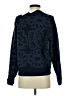Uniqlo 100% Wool Paisley Blue Wool Pullover Sweater Size S - photo 2