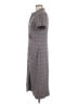 Halogen Plaid Gray Casual Dress Size M - photo 5
