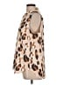 Ann Taylor Animal Print Tan Sleeveless Button-Down Shirt Size L - photo 5