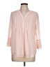 Charter Club 100% Polyester Pink 3/4 Sleeve Blouse Size L (petite) - photo 1