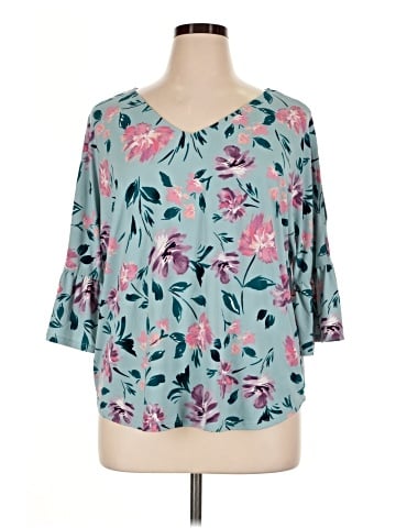 Roz & Ali 3/4 Sleeve Blouse (view 1)