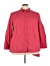 Roaman's Red 3/4 Sleeve Button-Down Shirt Size 26W - photo 1