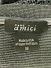 Pure Amici Metallic Silver Long Sleeve Top Size M - photo 7