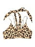 Summer Mae Animal Print Gold Swimsuit Top Size L - photo 1