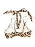 Summer Mae Animal Print Gold Swimsuit Top Size L - photo 2