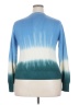 Veronica Beard 100% Cotton Tie-dye Blue Pullover Sweater Size XXL (estimated) - photo 2