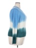 Veronica Beard 100% Cotton Tie-dye Blue Pullover Sweater Size XXL (estimated) - photo 4