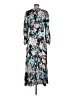 o.p.t Floral Teal Casual Dress Size M - photo 2