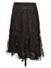 Pink Blush 100% Polyester Black Brown Formal Skirt Size 6 - photo 1