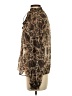 MNG Suit Brown Long Sleeve Blouse Size 4 - photo 5