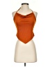 Open Edit Orange Halter Top Size S - photo 1