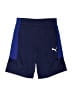Puma 100% Polyester Color Block Blue Athletic Shorts Size 7 - photo 1
