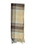 Unbranded 100% Cashmere Plaid Brown scarf One size - photo 2